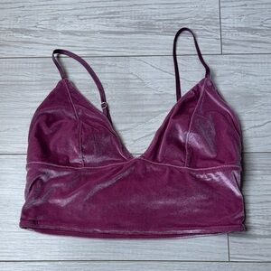 Victoria's Secret Velvet Bandeau in Deep Purple